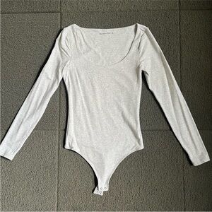 A&F scoop neck bodysuit